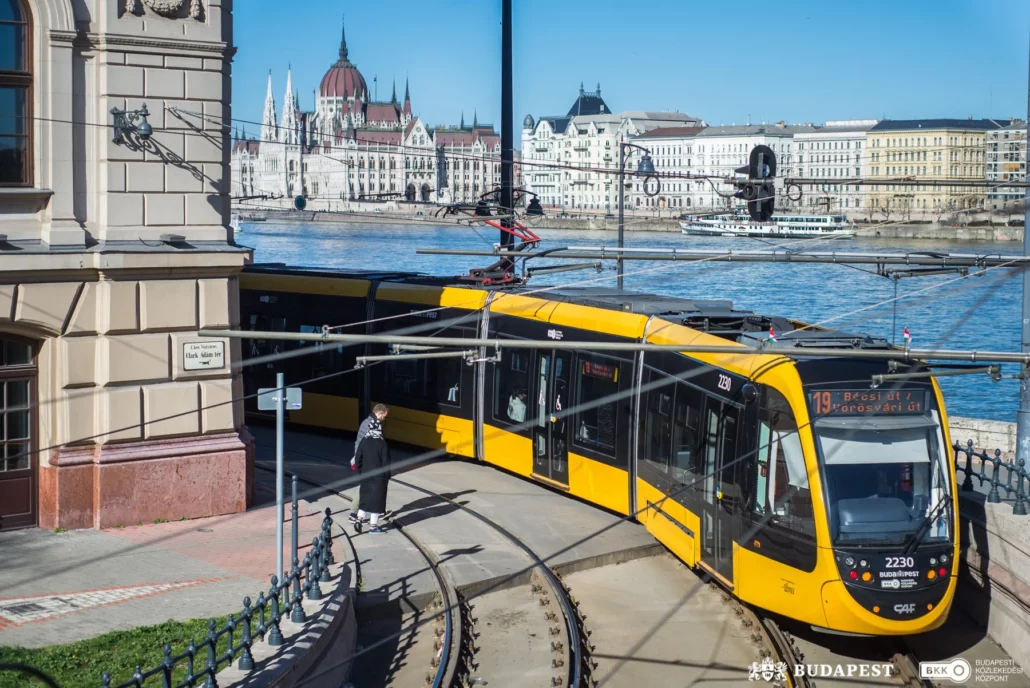 Tramvaj Budapešť Maďarsko