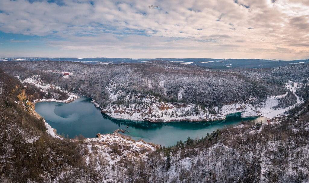 rudabánya lake winter