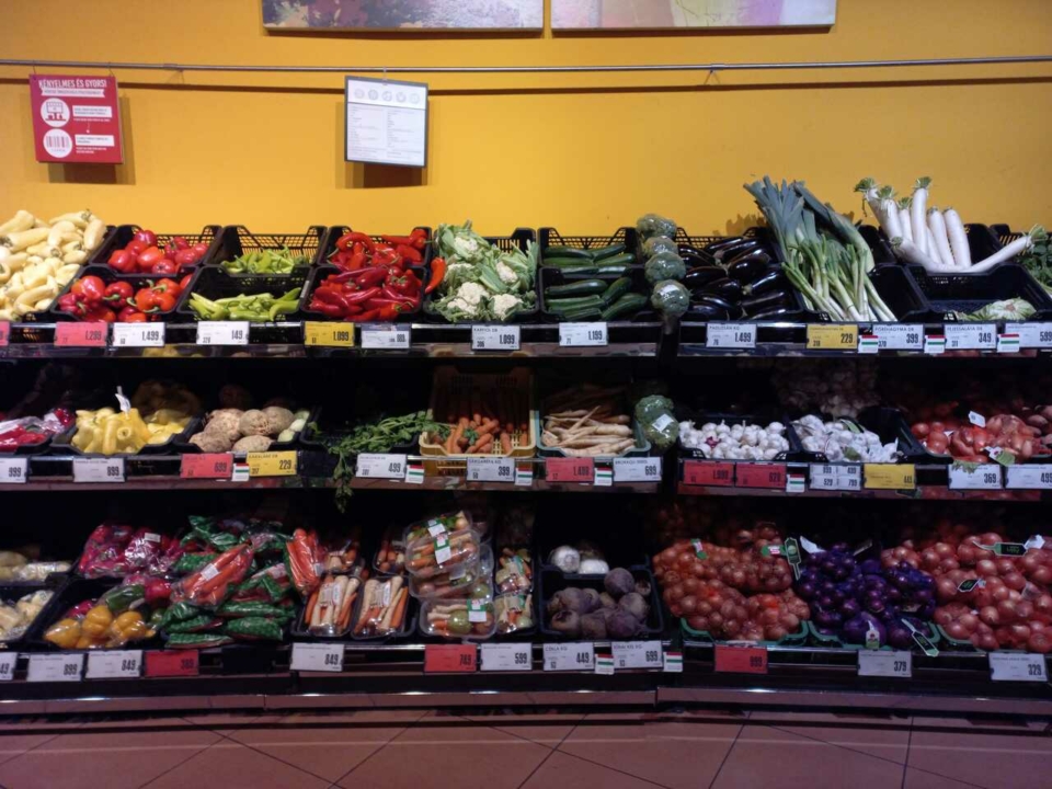 हंगेरियन स्पर में सब्जियों की कीमतें