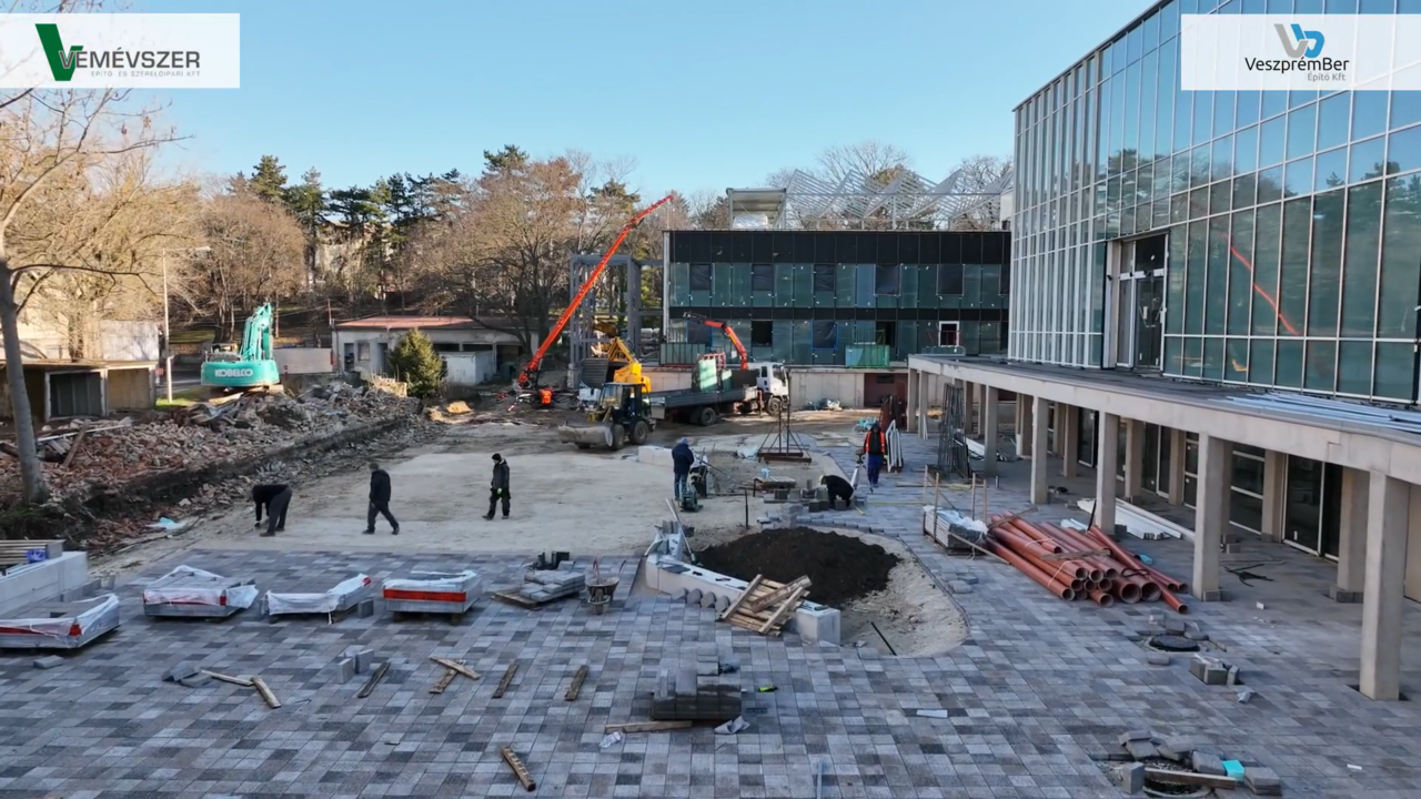 Works on the new facility in Veszprém