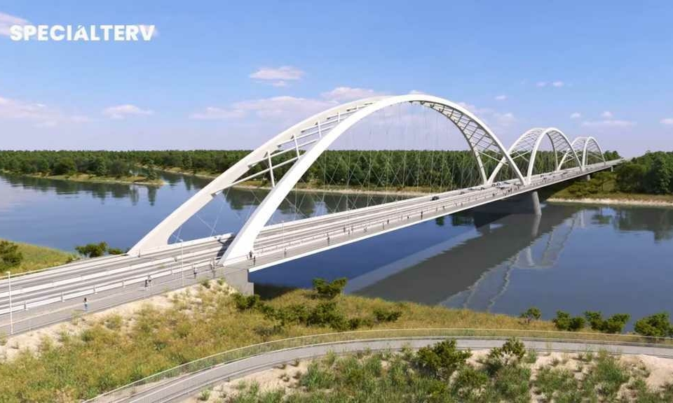 Nový dunajský most u Moháče