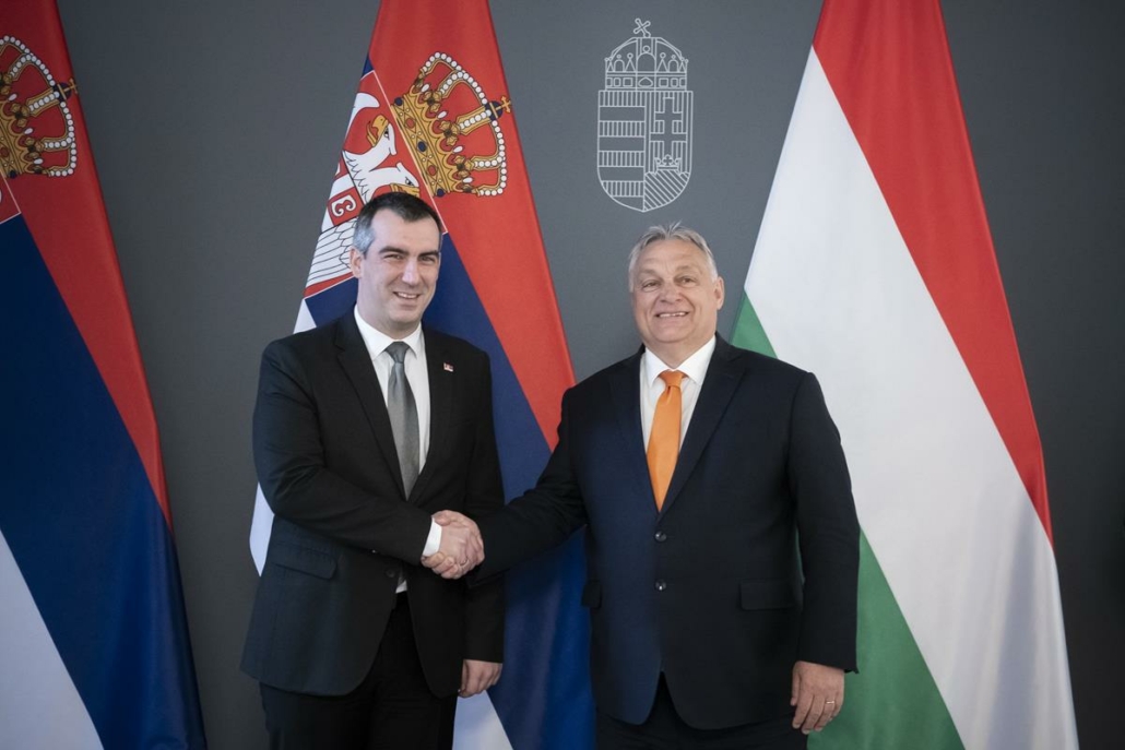 Prime Minister Viktor Orban held talks with Vladimir Orlic, the president of Serbia's National Assembly