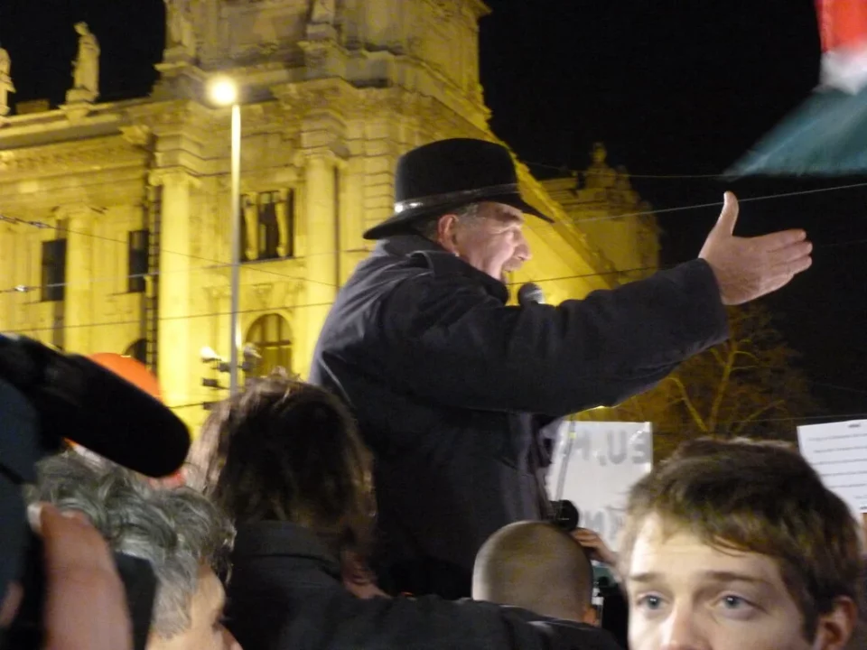 András Bencsik Hungarian journalist peace march