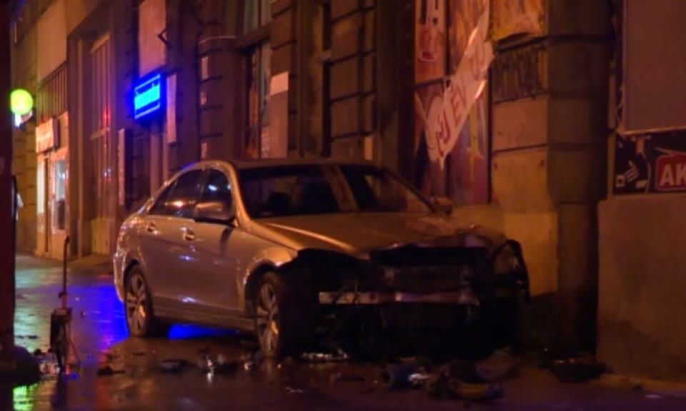 Unfall in der Innenstadt von Budapest