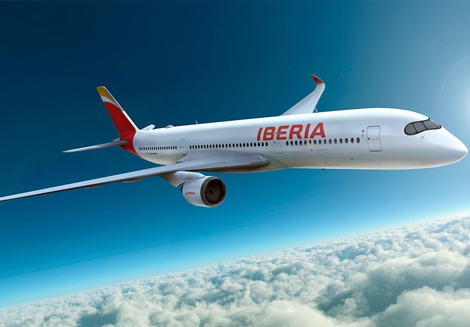літак авіакомпанії iberia
