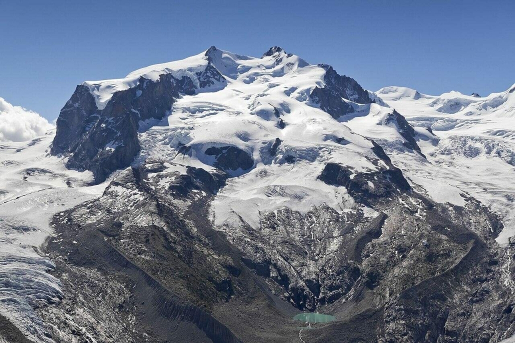 monte rosa massif in switzerland