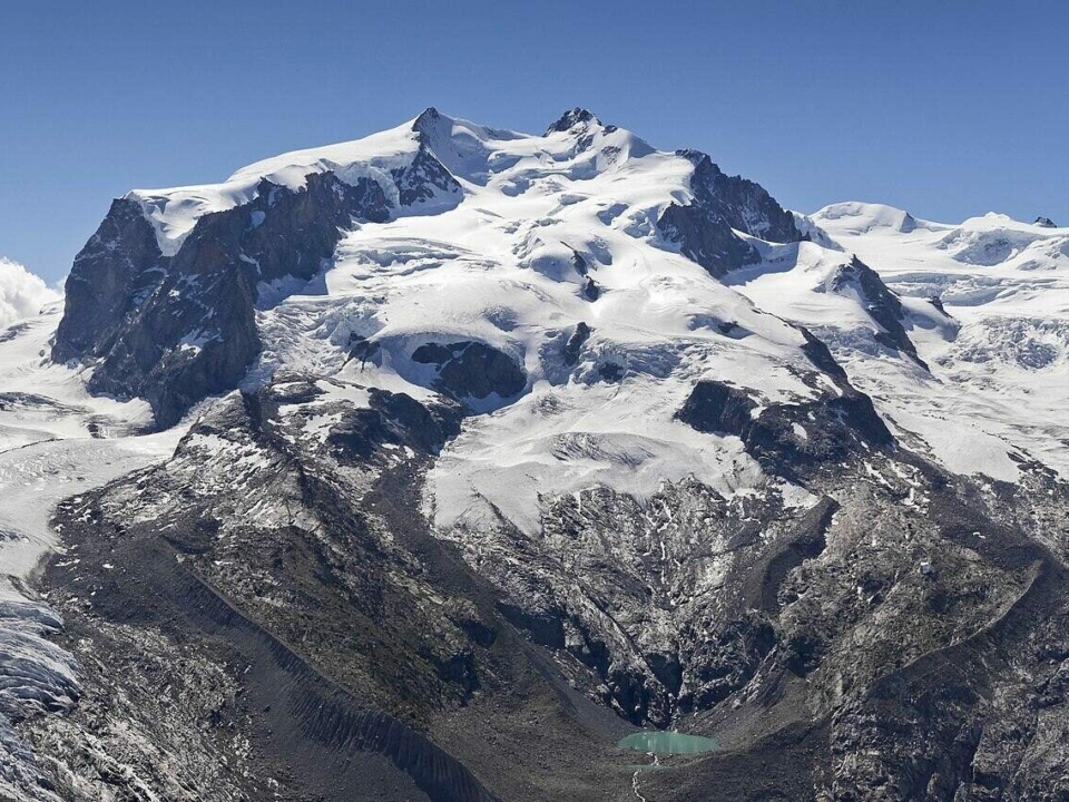 monte rosa massif in switzerland