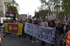 Budapest teacher demonstration