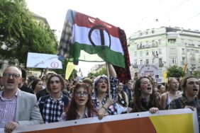 Budapest teacher demonstration