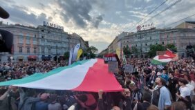 Huge demonstration Budapest