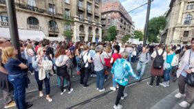 Huge demonstration Budapest