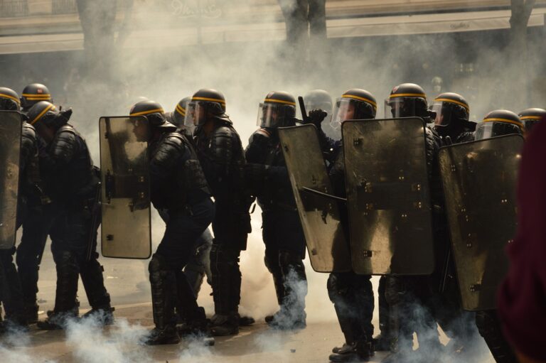 police tear gas