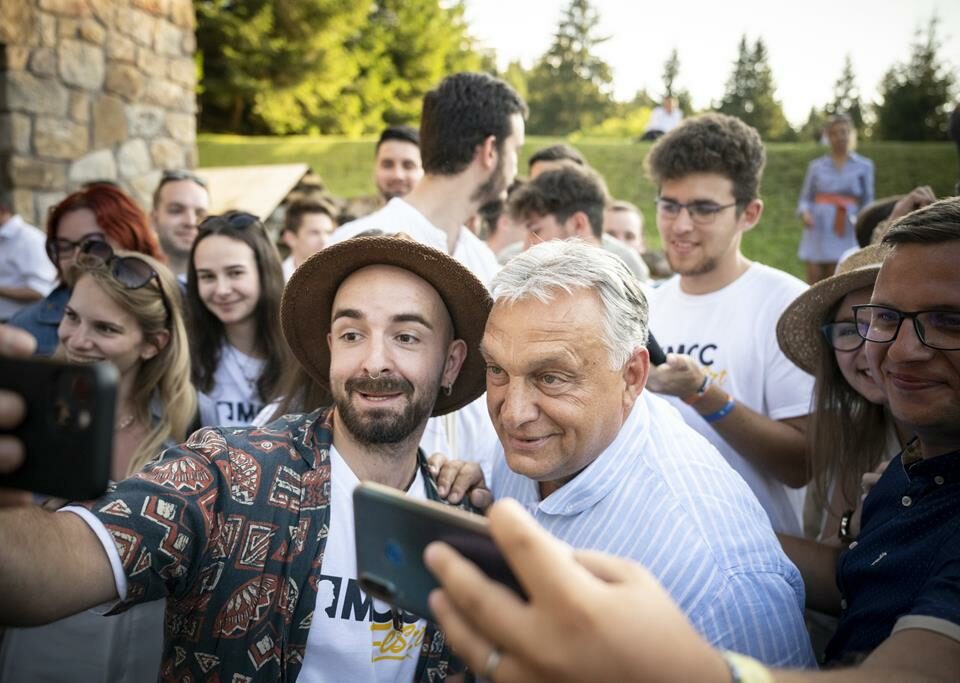 Selfie du discours de Viktor Orbán