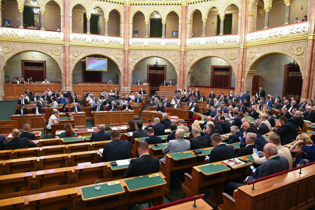 Mimořádné plenární zasedání parlamentu