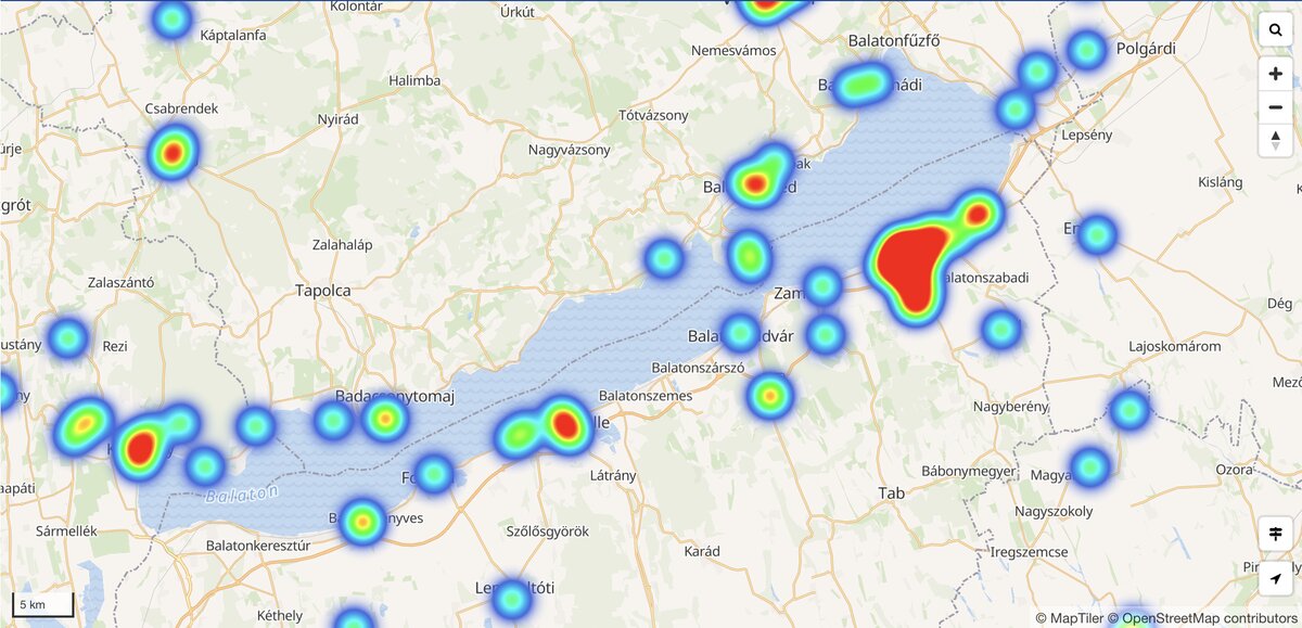 theft map Lake Balaton