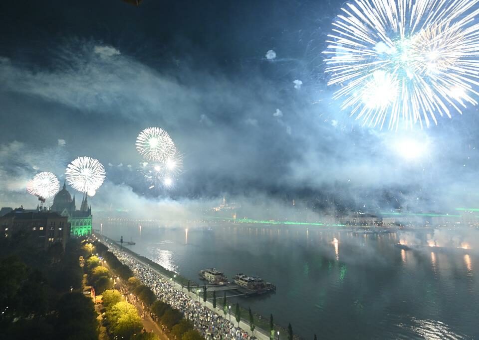 Budapest Festa del 20 agosto1 fuochi d'artificio