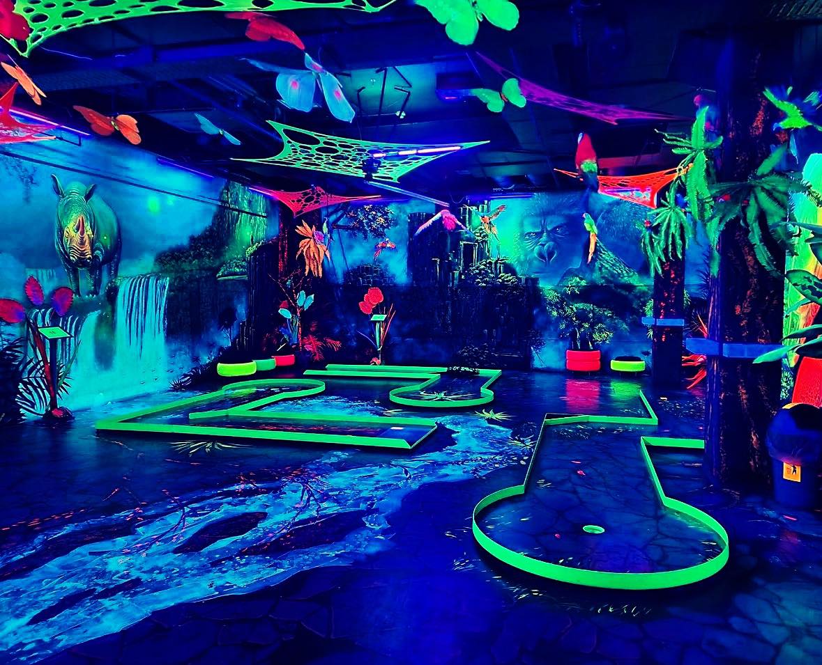 uv mini golf fun activities