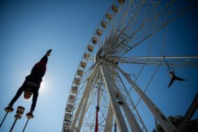 Budapest Eye artistic performance