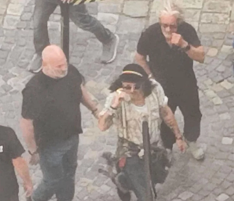 Johnny Depp in Budapest Buda Castle