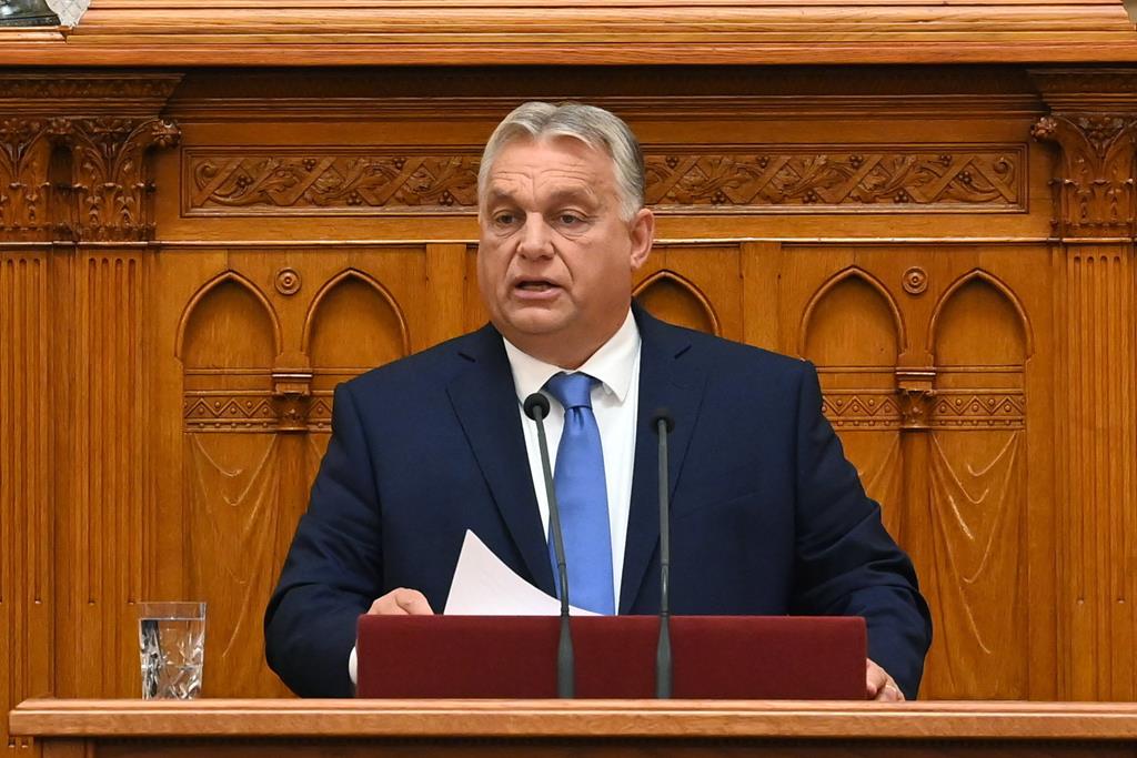 PM Viktor Orbán in the parliament