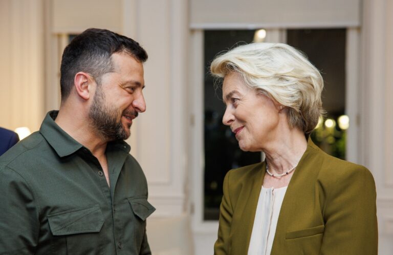 Zelensky von der Leyen Brussels corrupt elite