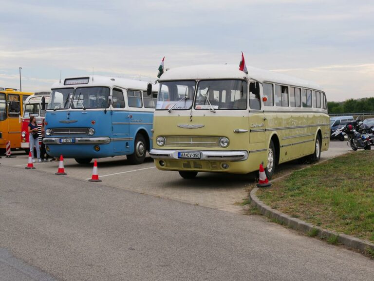 vintage Ikarus buses