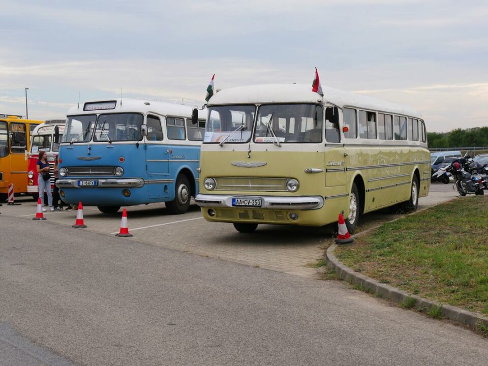 vintage Ikarus buses