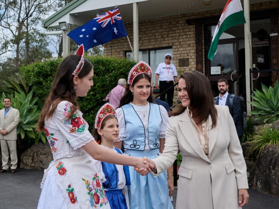 Der ungarische Präsident Novák in Australien