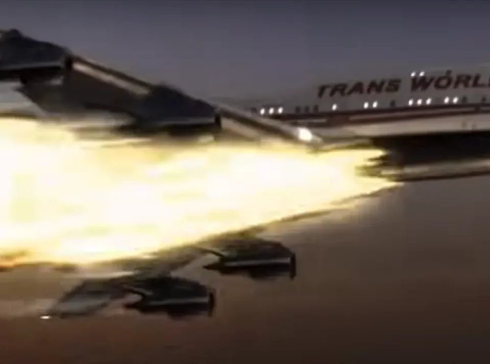 L'avion a explosé