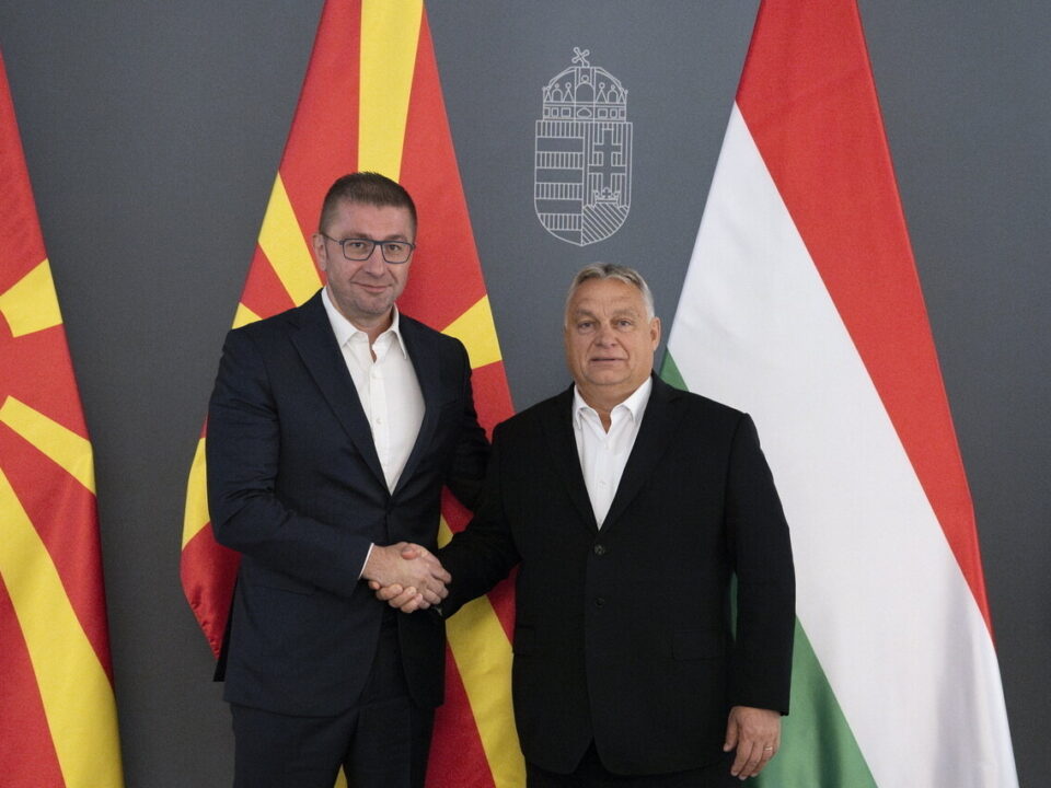 Viktor Orbán und Hristijan Mickoski