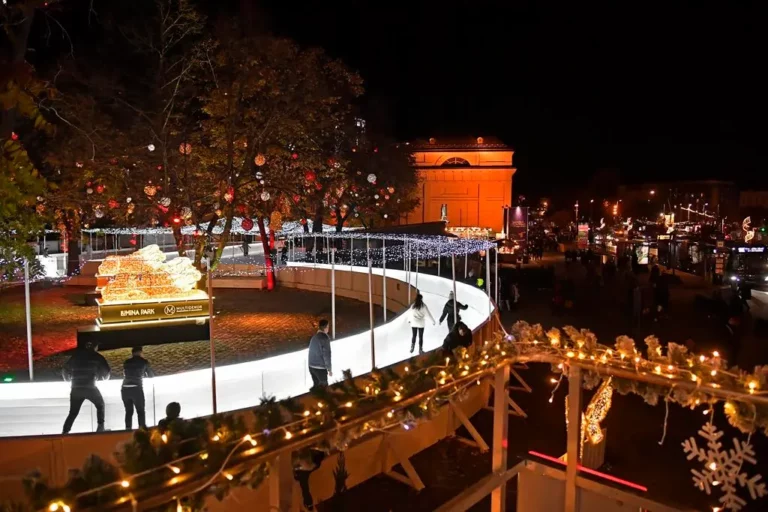 Christmas Fair and ice rink in the heart of Budapest