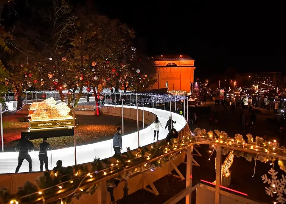 Christmas Fair and ice rink in the heart of Budapest
