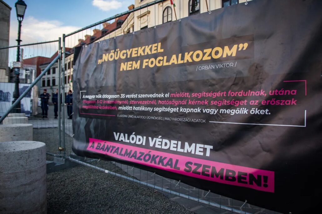 Conmemoración violencia contra las mujeres Budapest