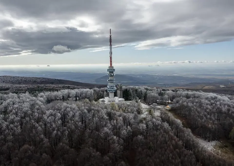 First snow in Hungary