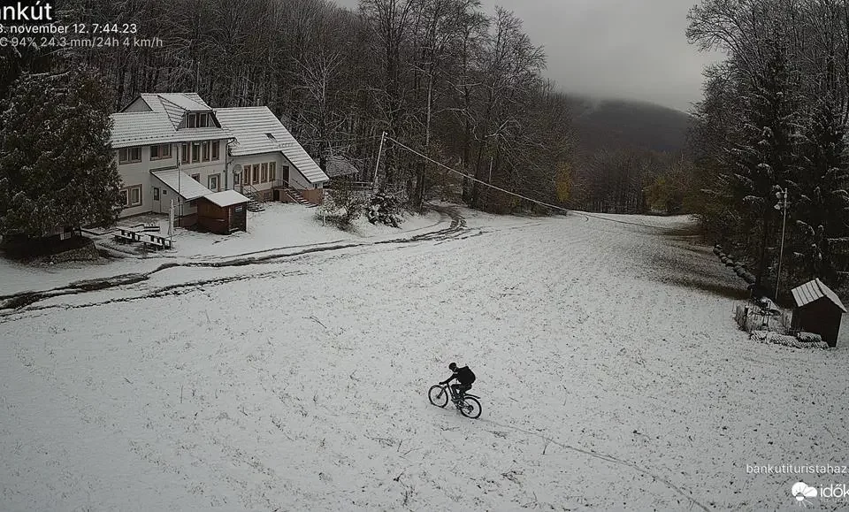 In Ungarn ist Schnee angekommen1