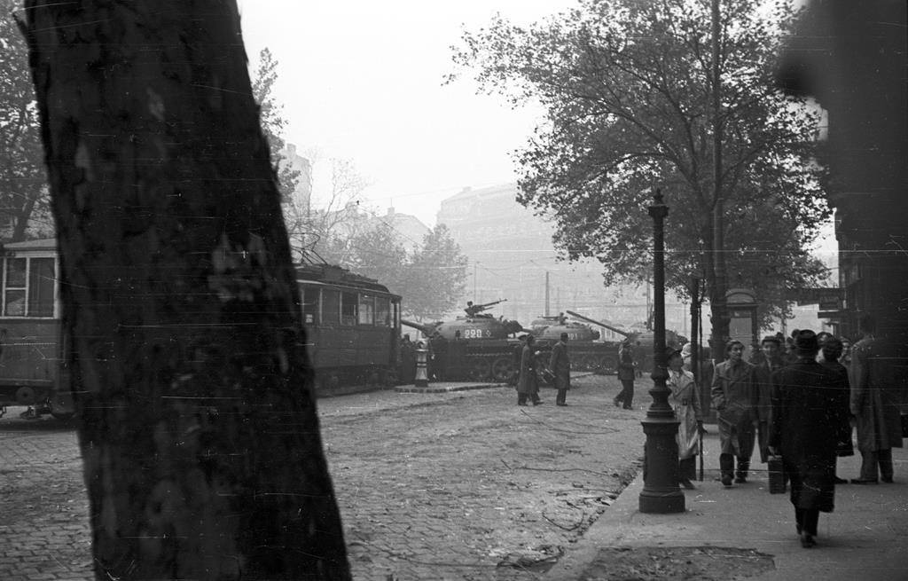 Soviet tank in Budapest