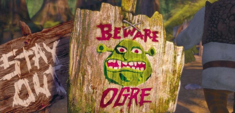 Shrek ogre sign