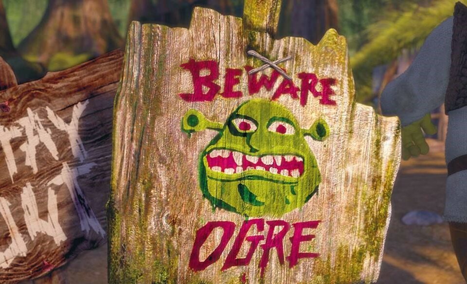 Shrek ogre sign