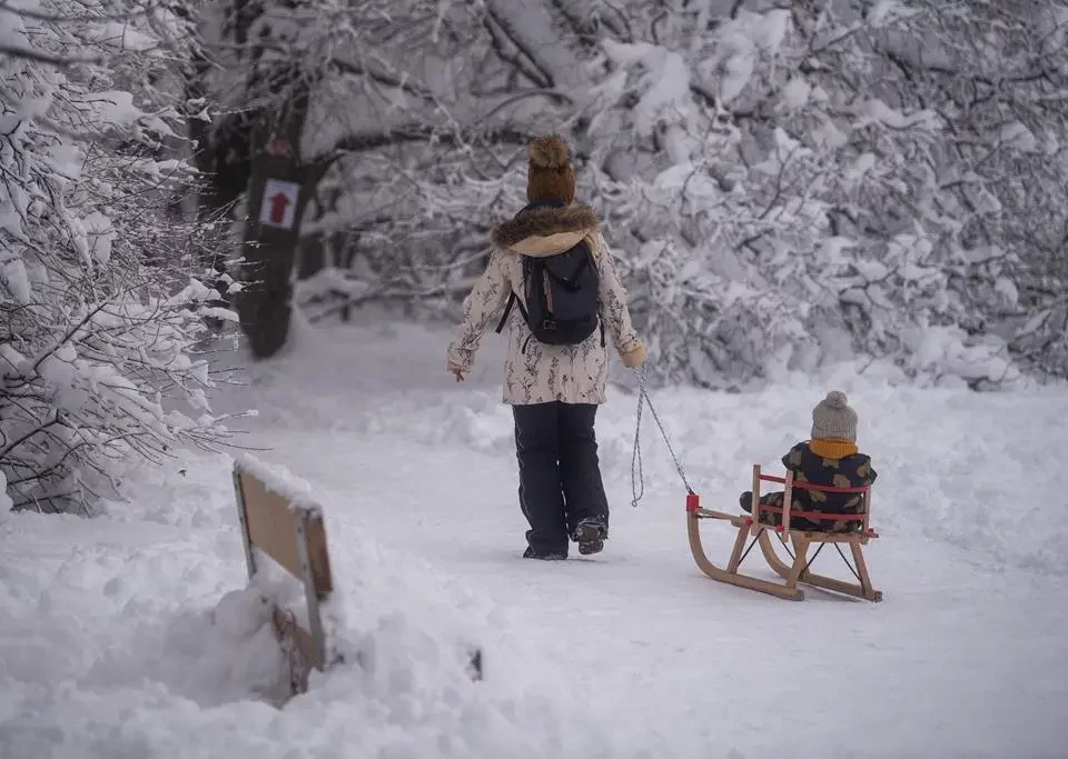 Budapest Normafa snow