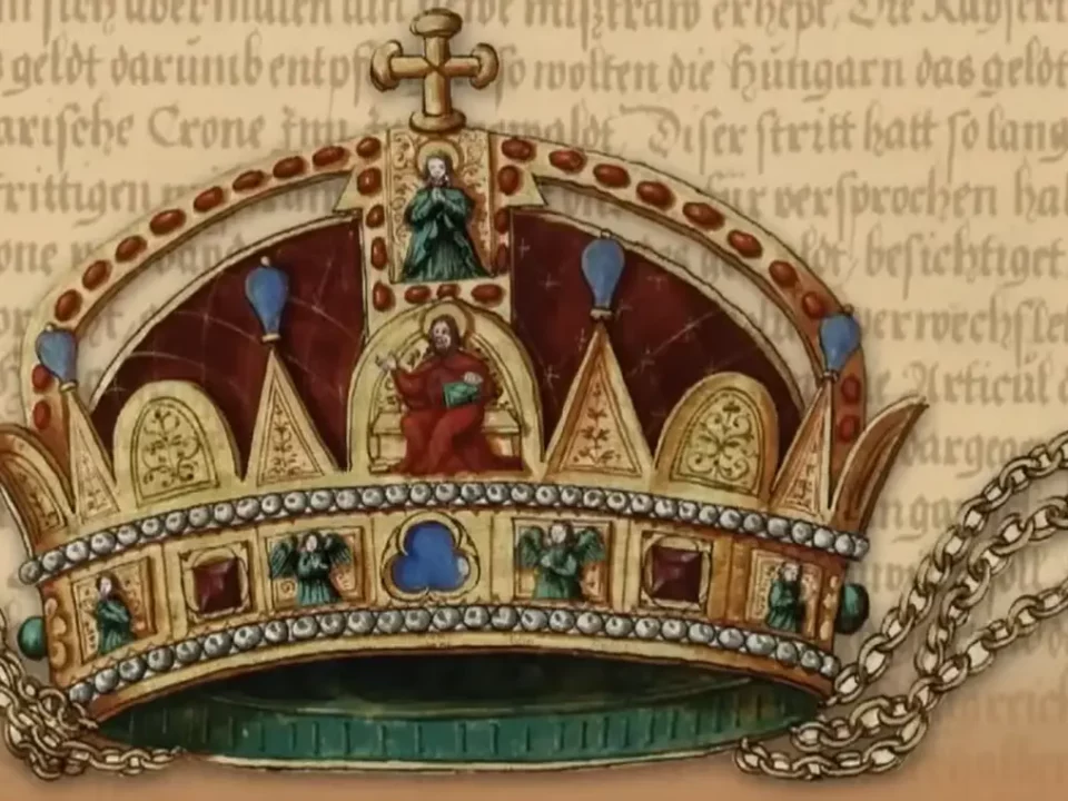 Первое изображение Священной Короны Венгрии найдено в средневековом немецком кодексе