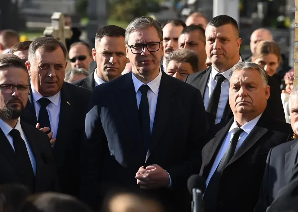 Le Premier ministre Orbán et Radovan Viskovic, premier ministre de la République serbe de Bosnie