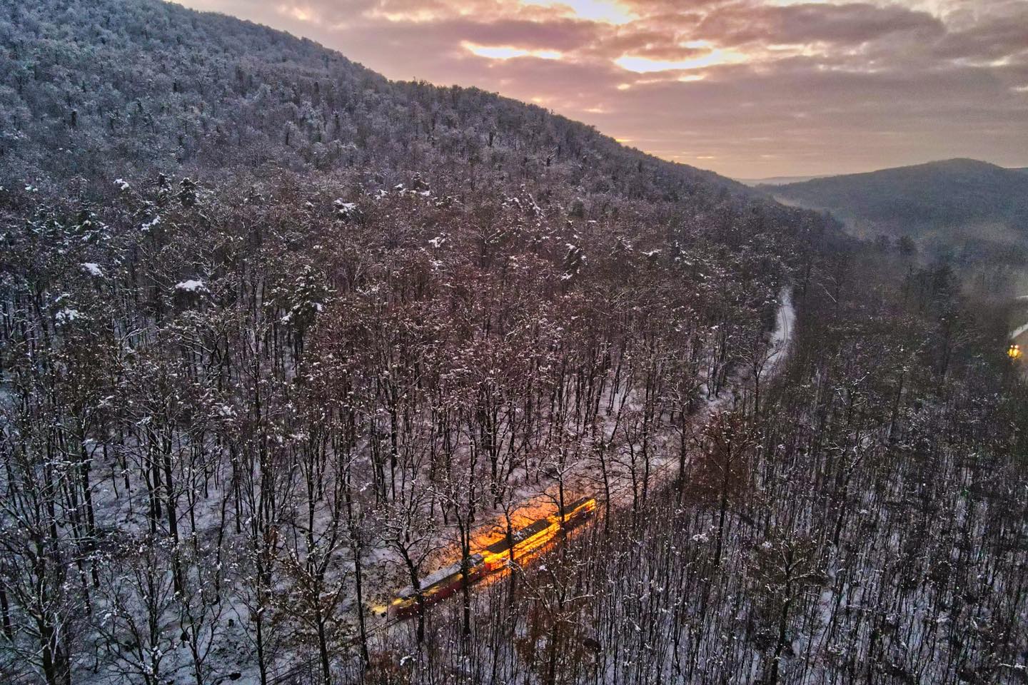 Children's Railway in the winter