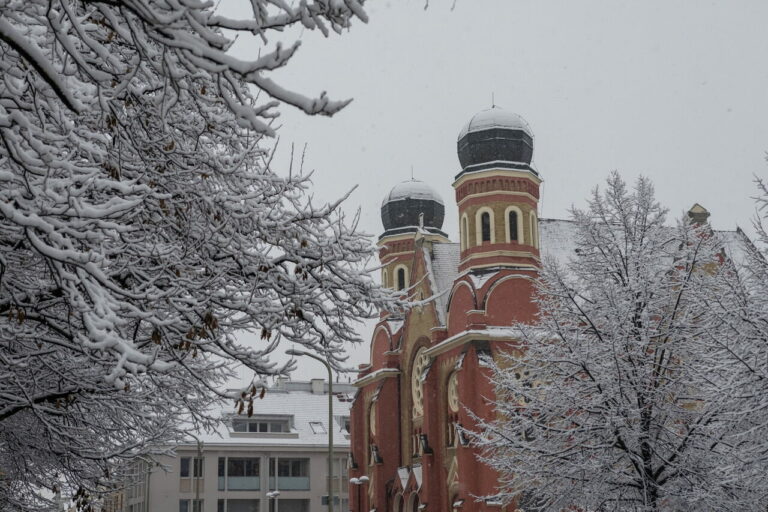 snowfall in zalaegerszeg