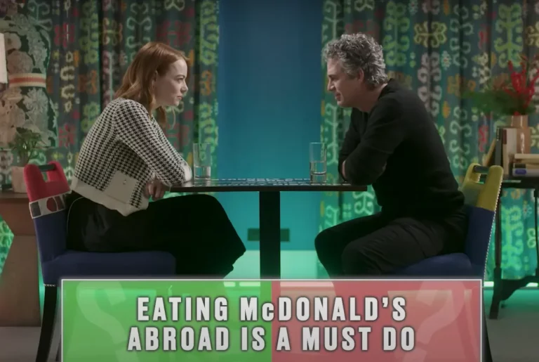 Mark Ruffalo Emma Stone McDonald's