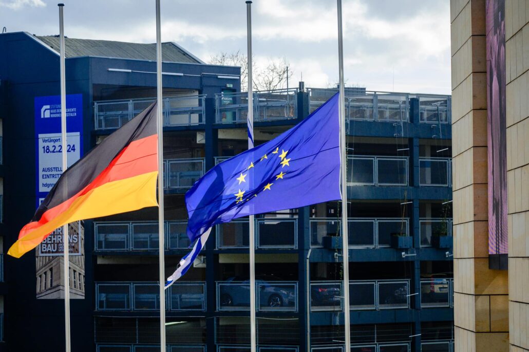 banderas de la unión europea de alemania