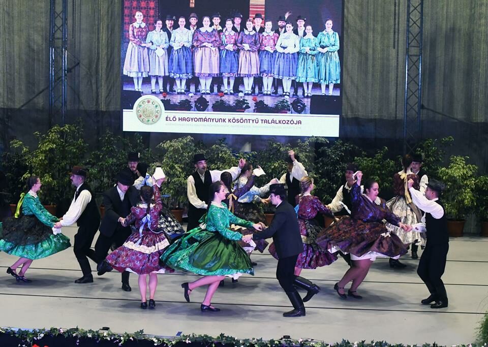 Hungary tradition folk dance