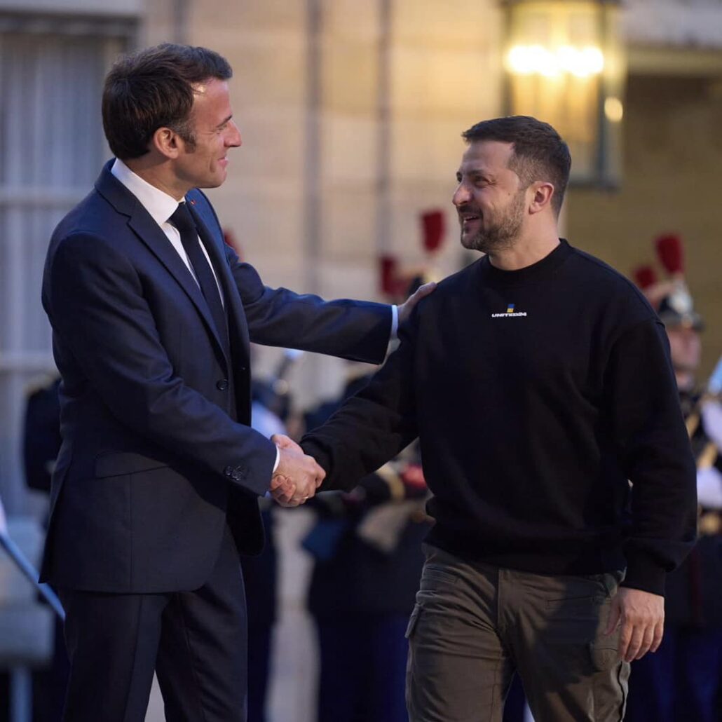 Le président Macron et Zelensky