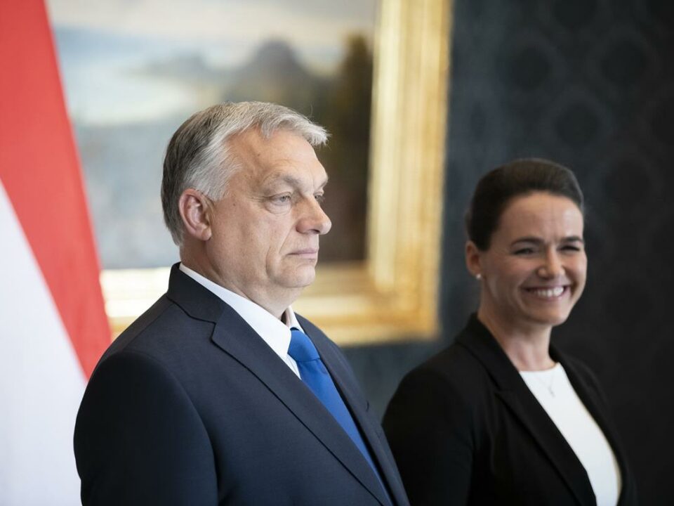 Prezident Novák premiér Orbán