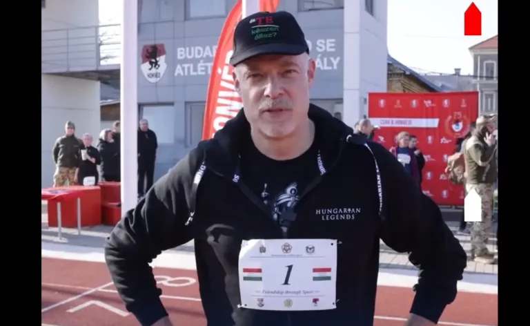 The Hungarian defence minister ran 3,200m and is very proud on his achievement