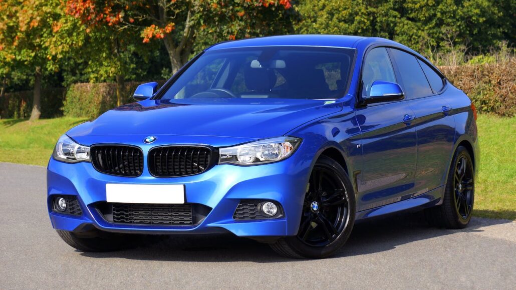 blue car bmw rental cars